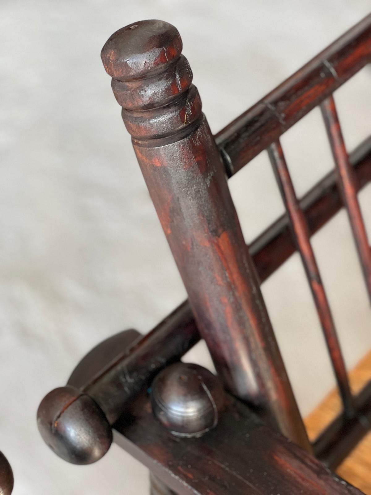 Paille Paire de fauteuils vintage Charles Dudouyt en bois teinté, travail français 1940