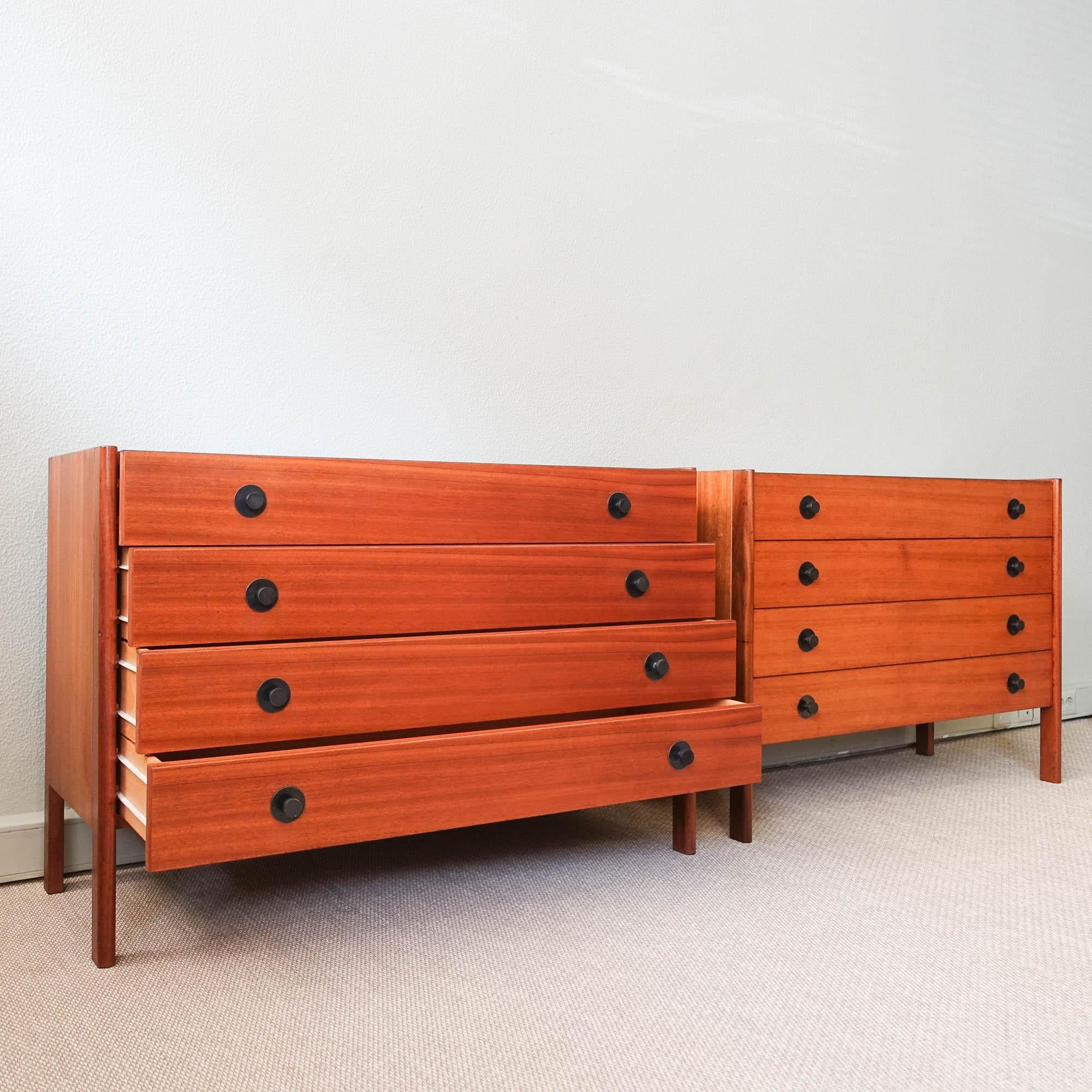 Portuguese Pair of Vintage Chest of Drawers from José Espinho for Olaio, 1970's