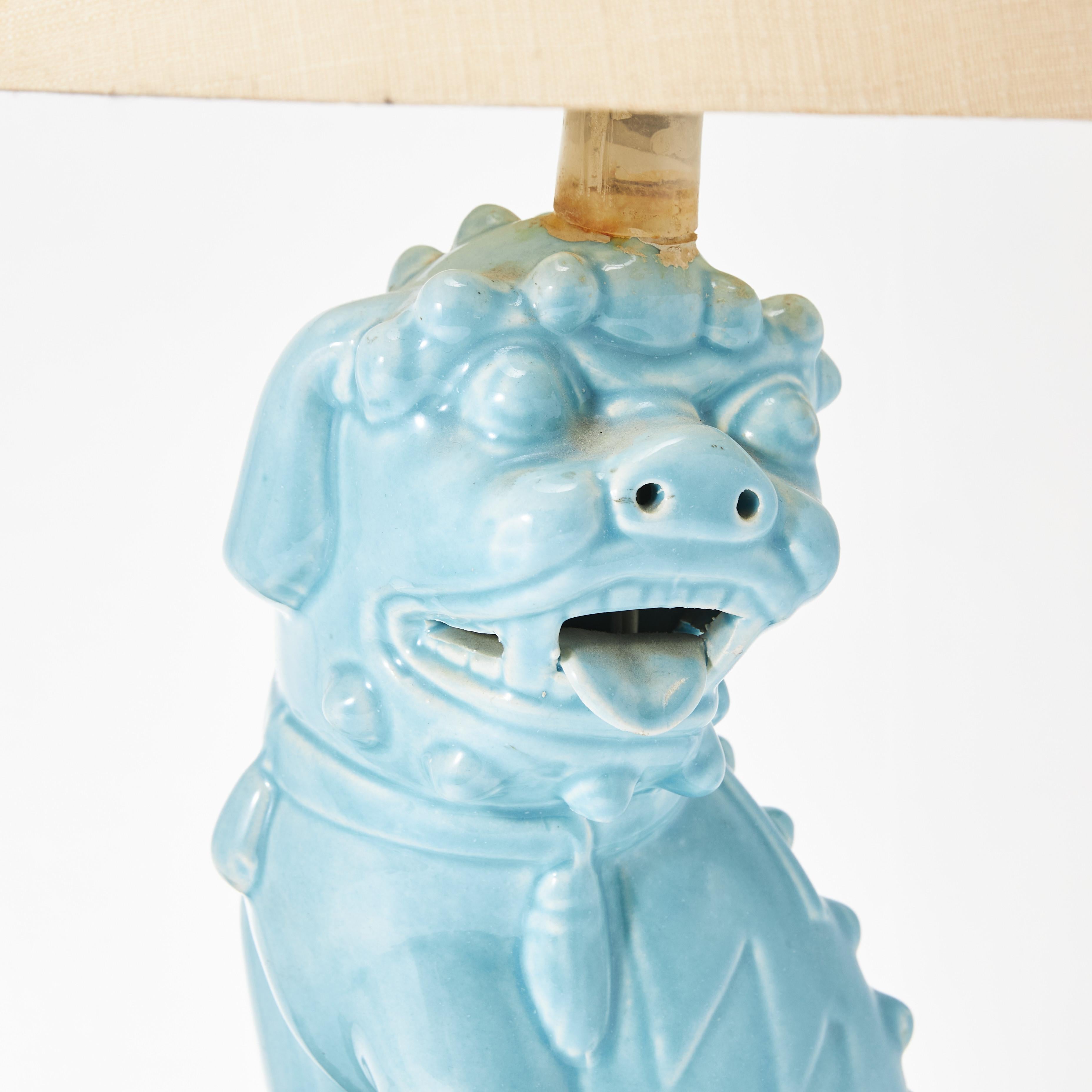 Pair of Vintage Chinese Fu Dog Lamp William 