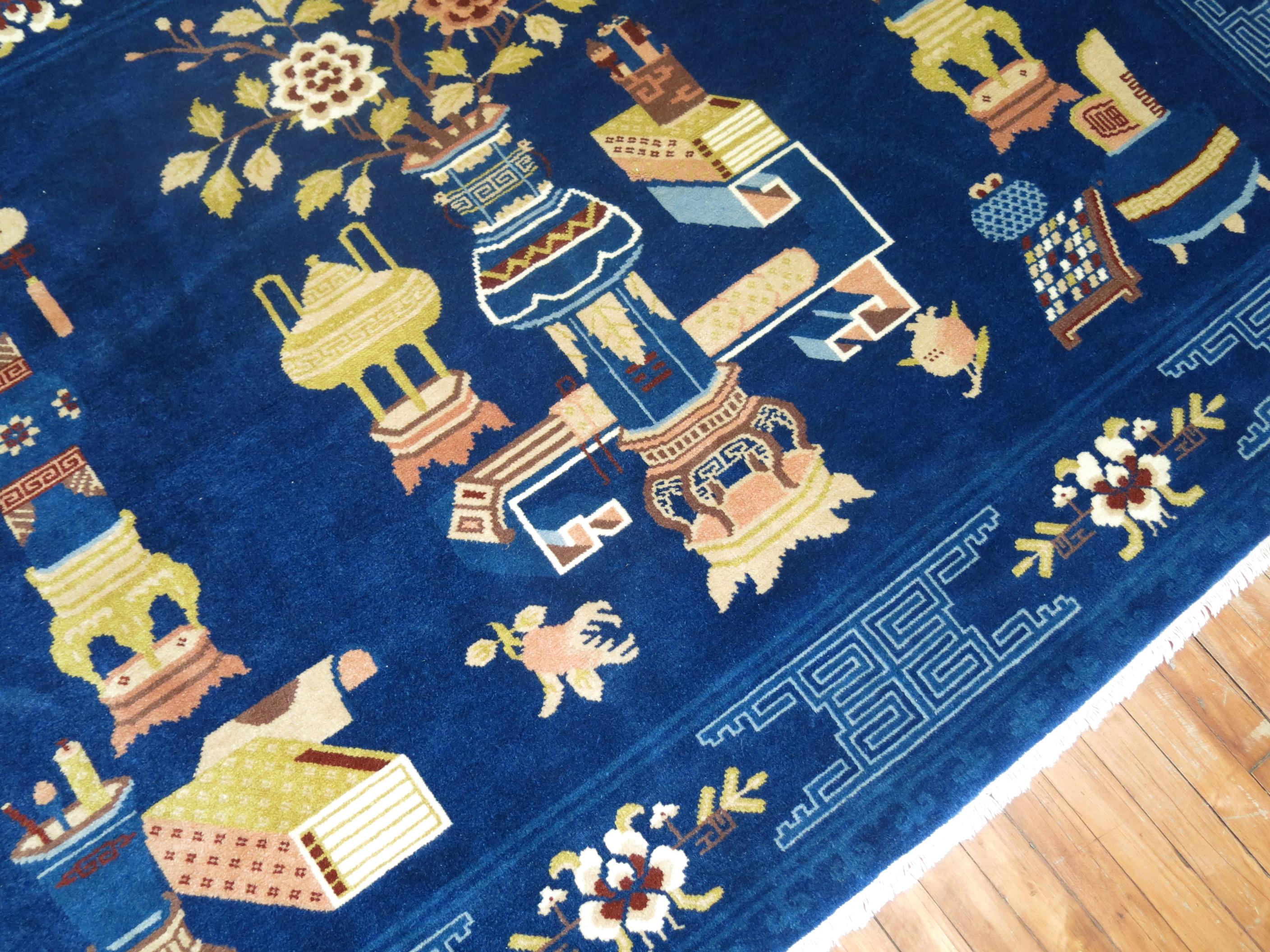 Pair of Vintage Chinese Rugs For Sale 5