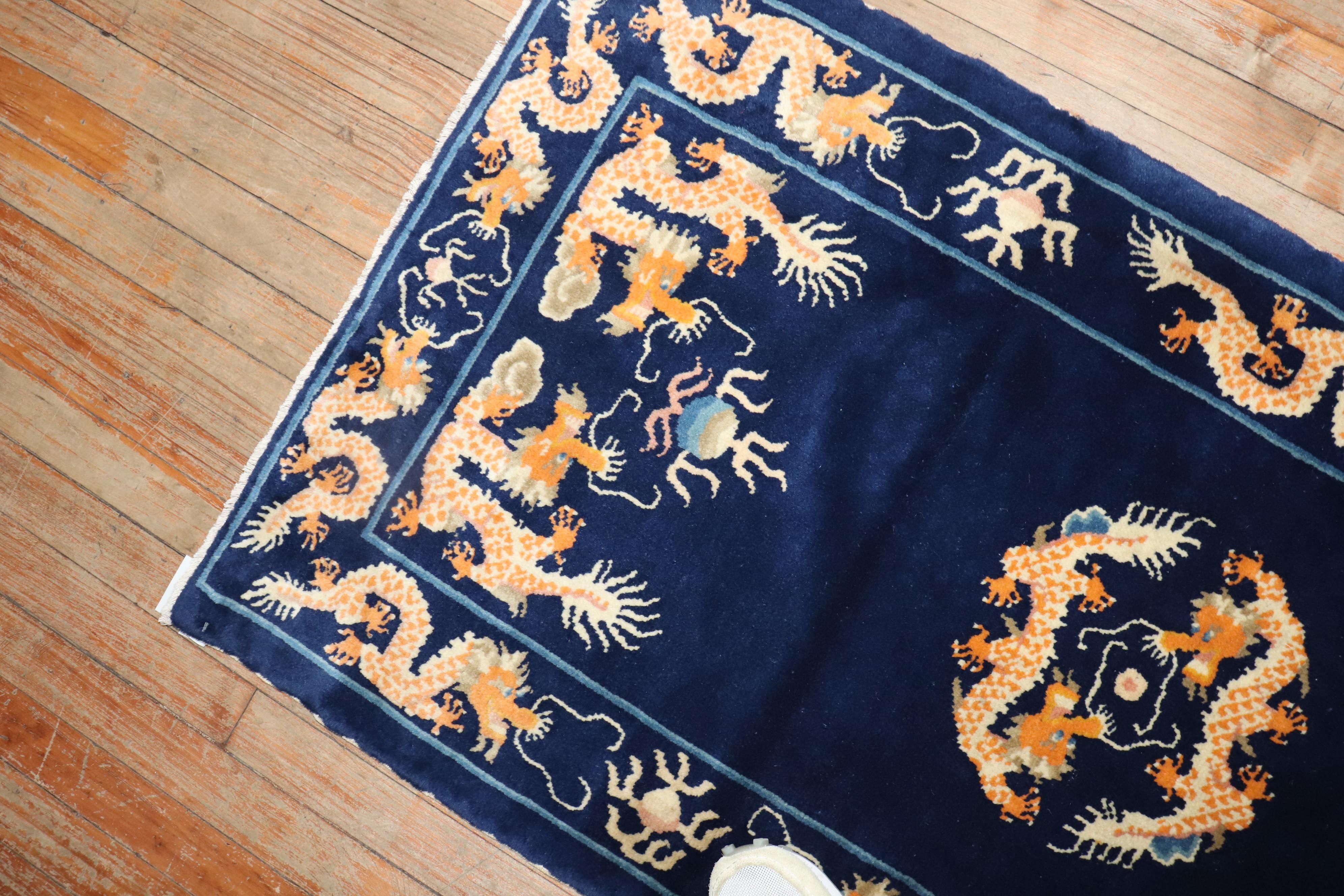 Pair of Vintage Chinese Rugs For Sale 5