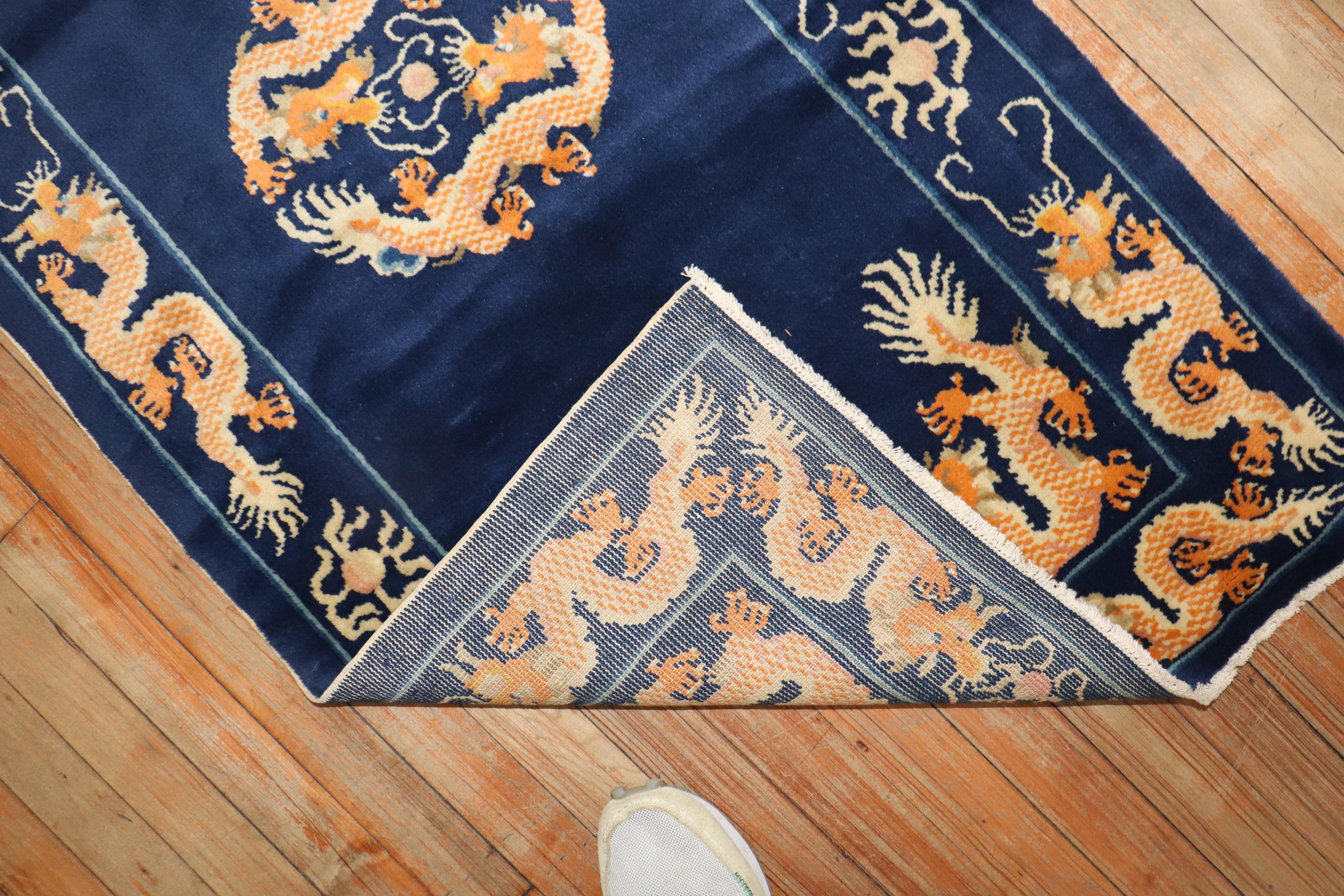 Pair of Vintage Chinese Rugs For Sale 1