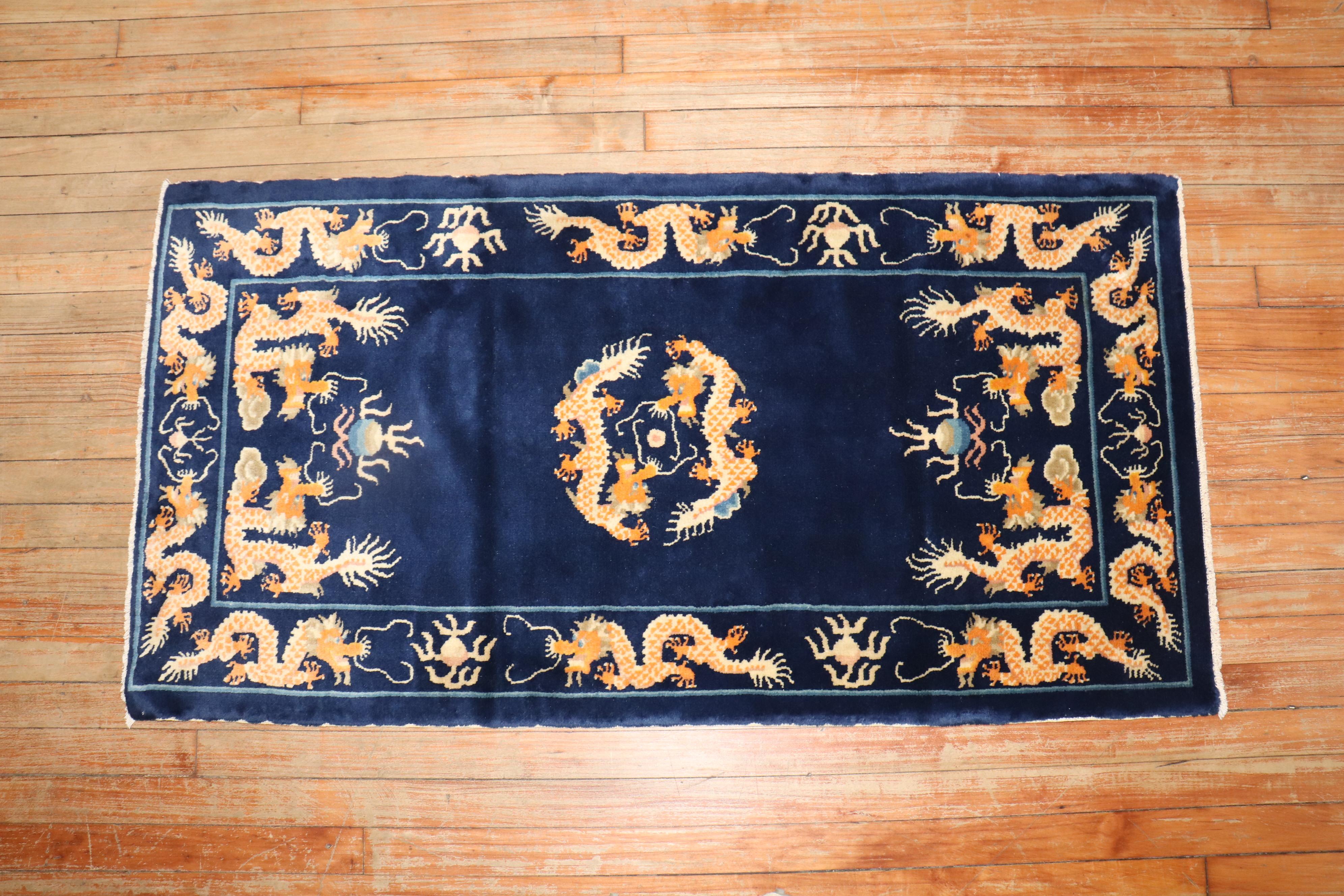 Pair of Vintage Chinese Rugs For Sale 2