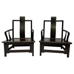 Paar Sessel im chinesischen Vintage-Stil