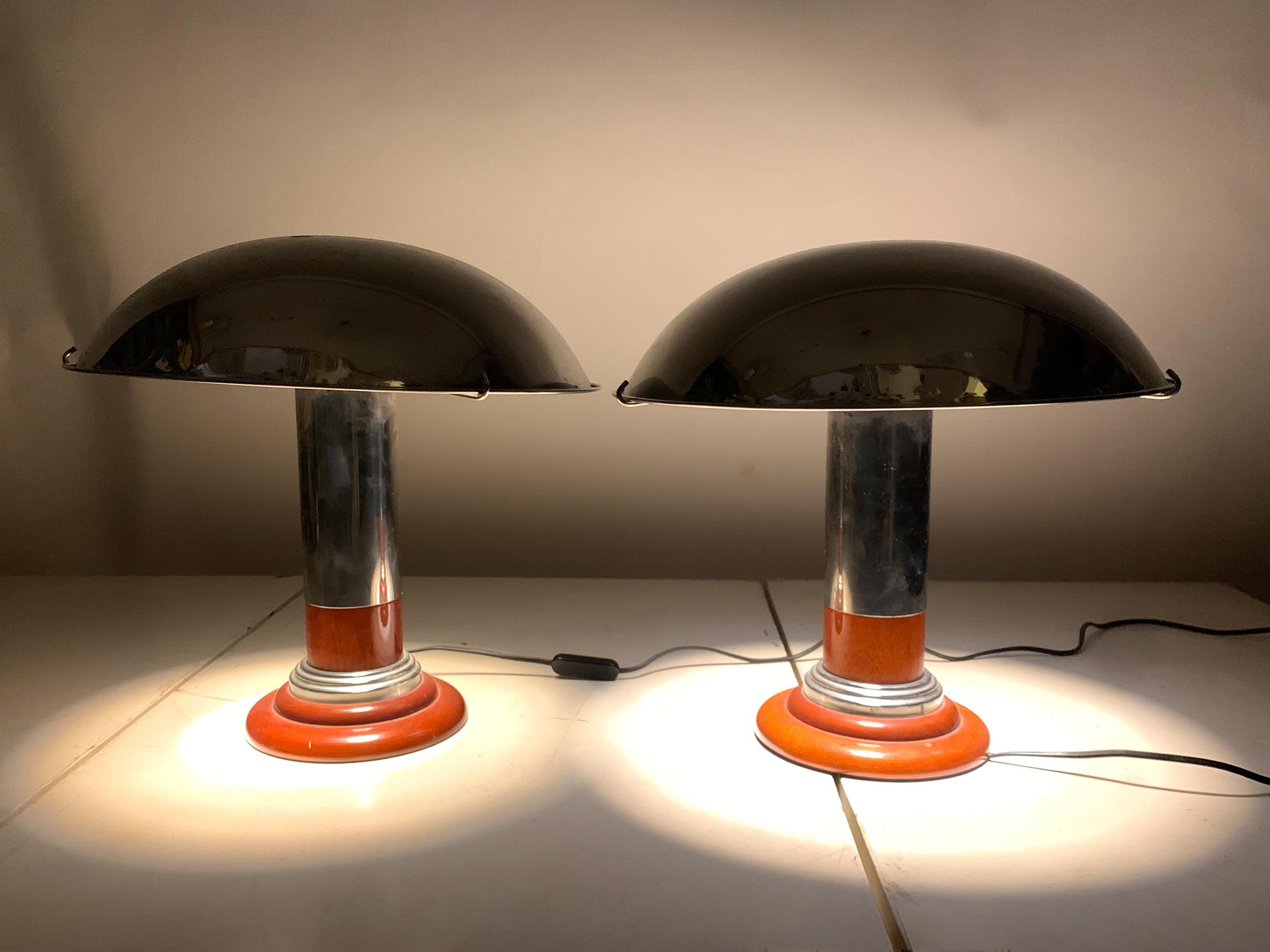 Pair of Vintage Chrome 