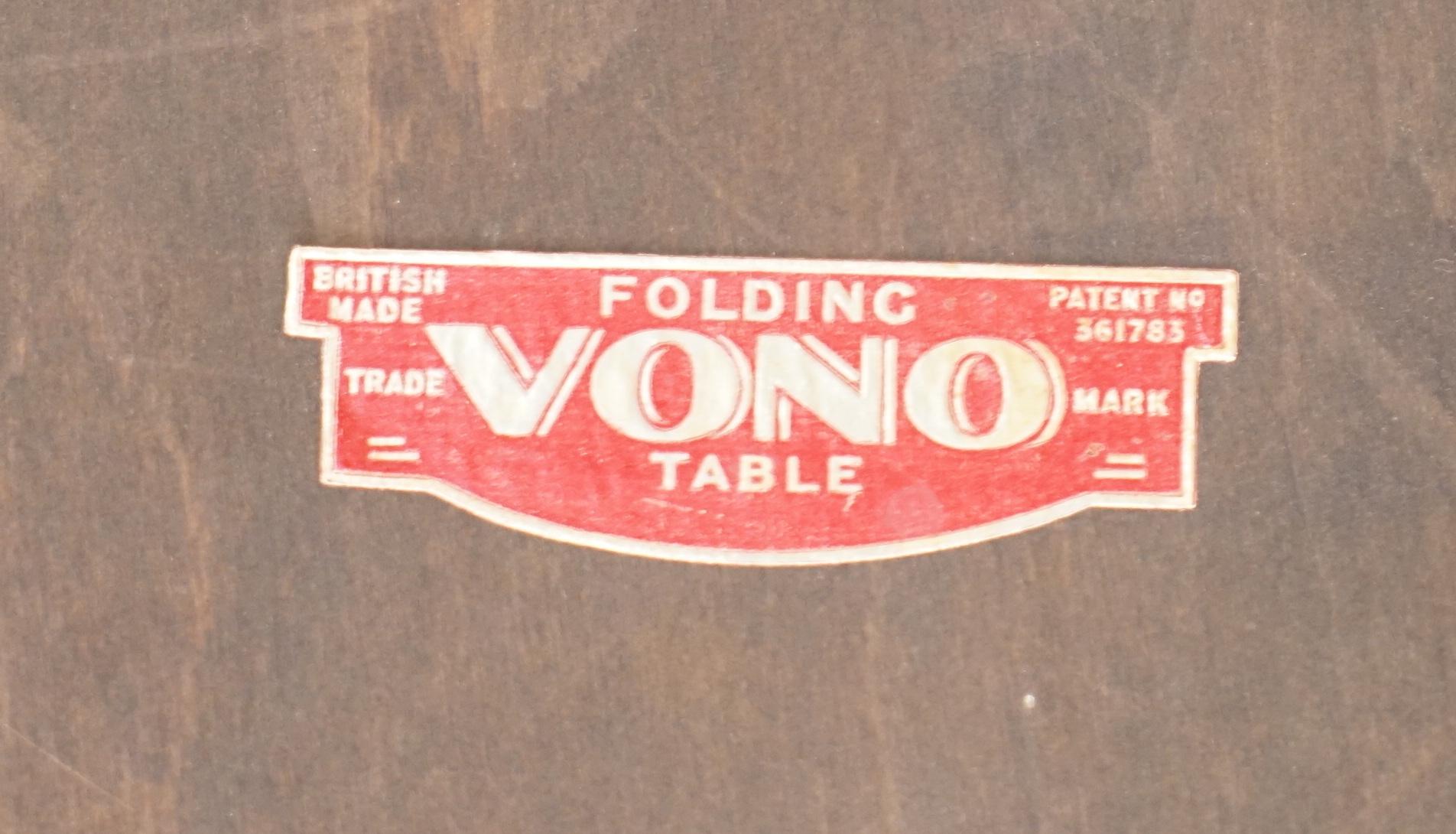 Pair of Vintage circa 1920's Vono Folding Bridge Games Card Travelling Tables 12