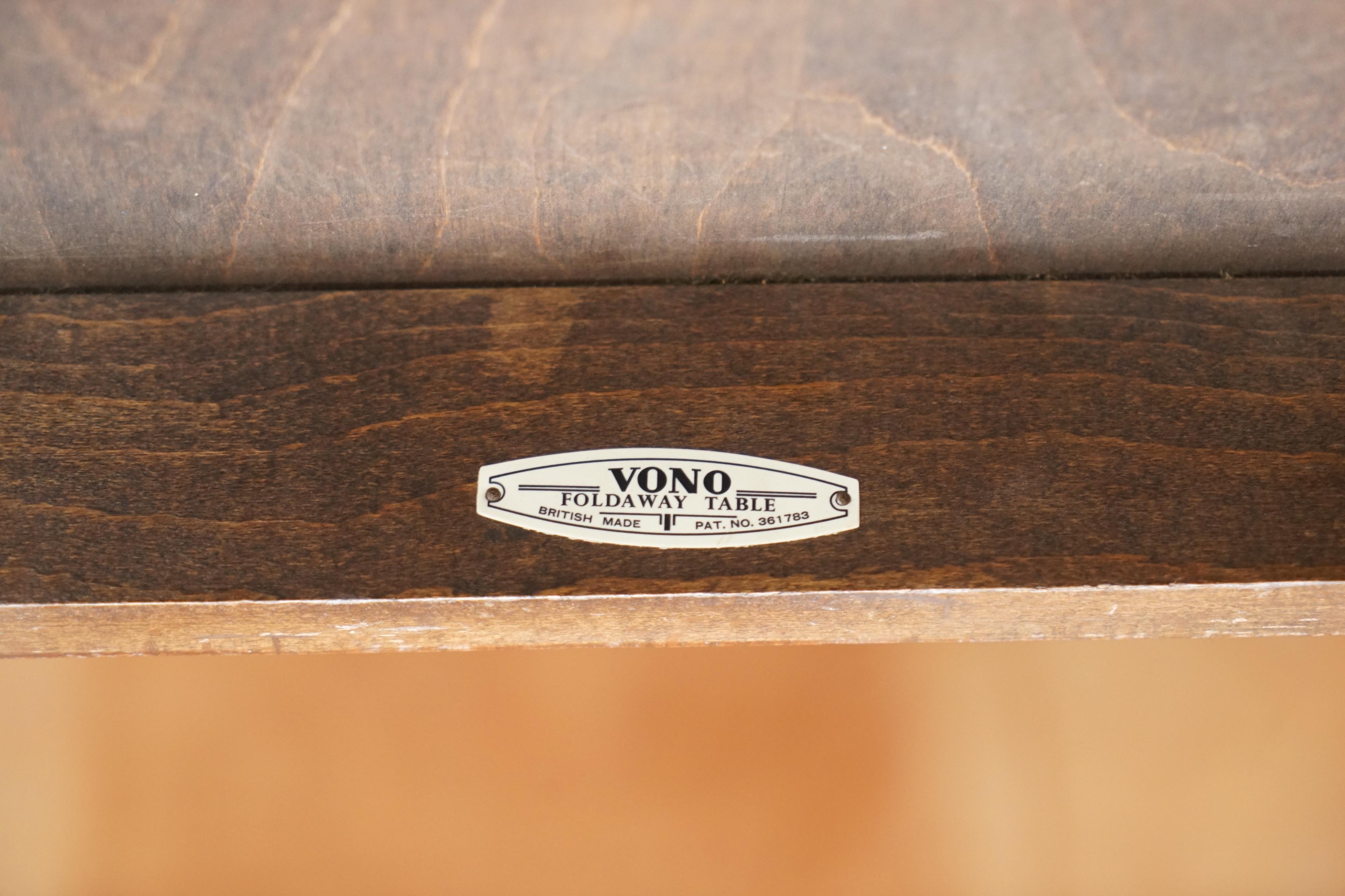 Mid-20th Century Pair of Vintage Circa 1940's Vono Folding Bridge Games Card Travelling Tables