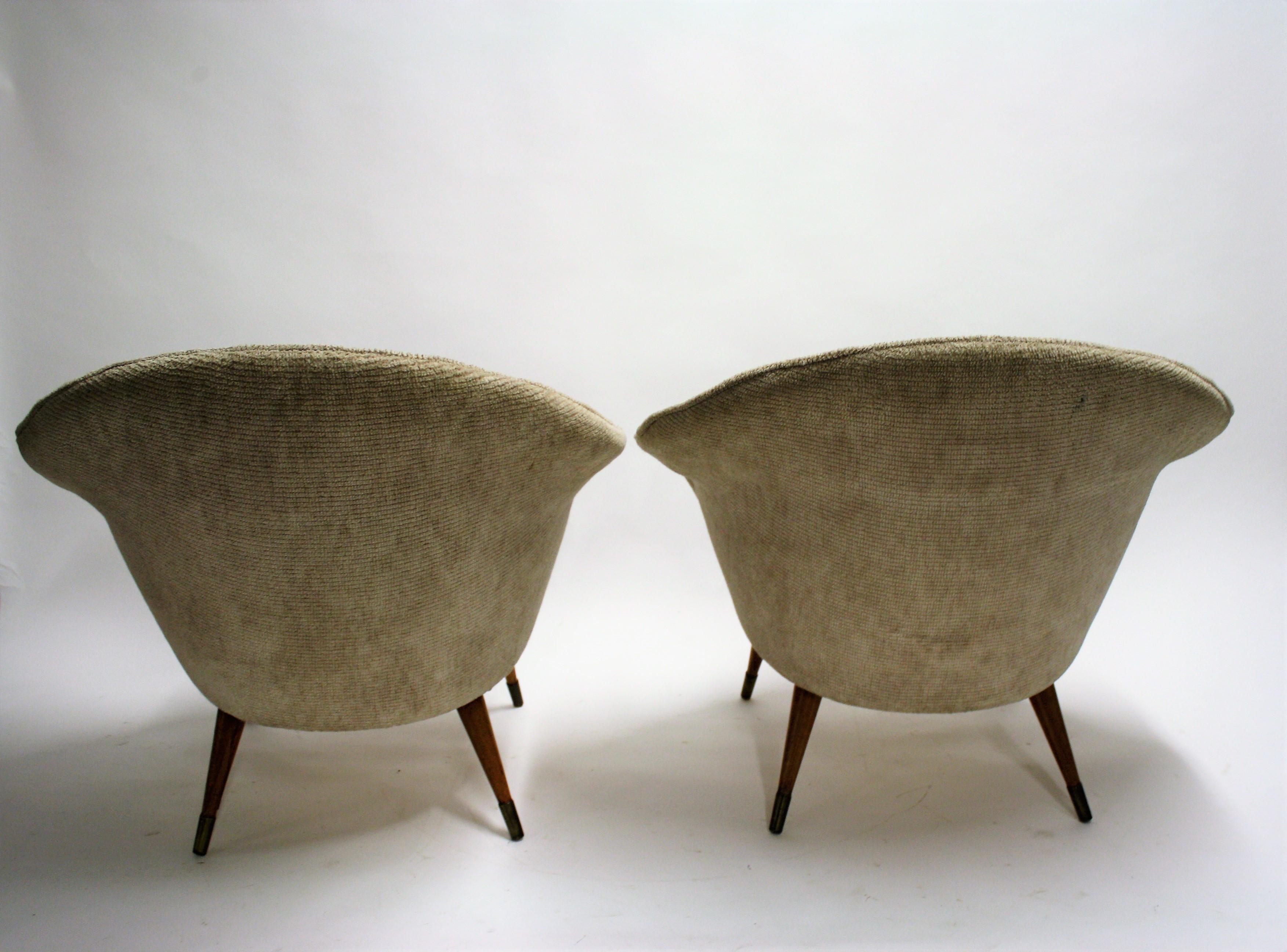 Pair of Vintage Cocktail Chairs, 1960s In Good Condition In HEVERLEE, BE