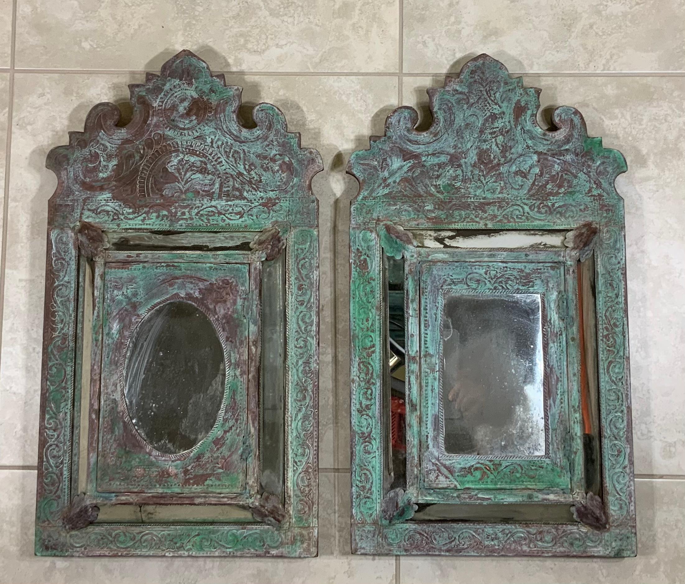 Pair of Vintage Copper Mirror 11