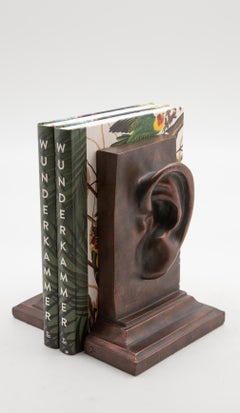 Pair of Vintage Copper-tone Ear Bookends