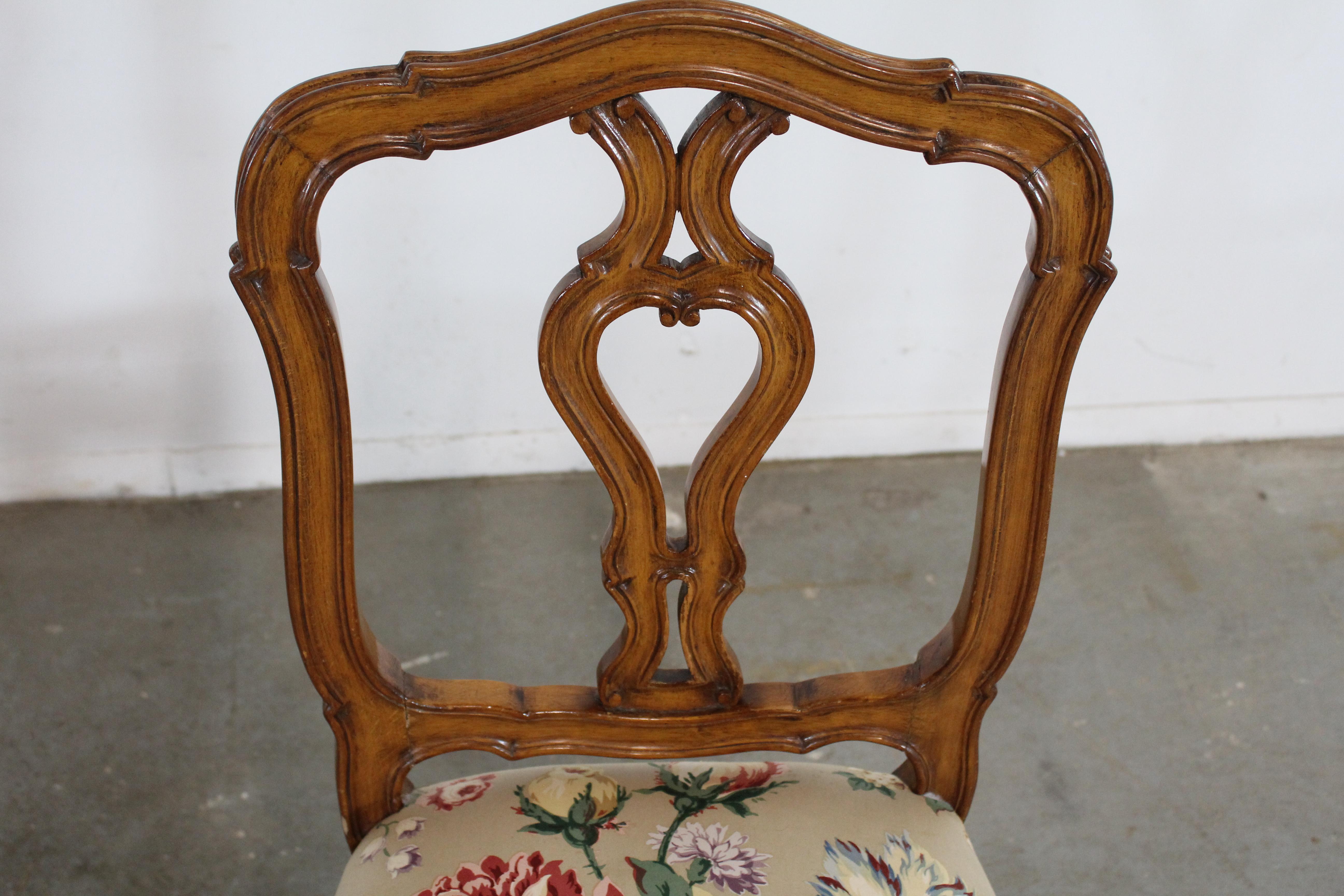 Pair of Vintage Country French Side Chairs For Sale 4