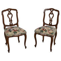 Coppia di poltrone vintage country francesi
