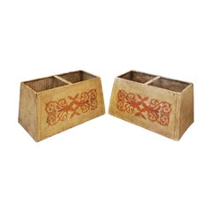 Pair of Vintage Custom Handmade Mica Lamp Shades