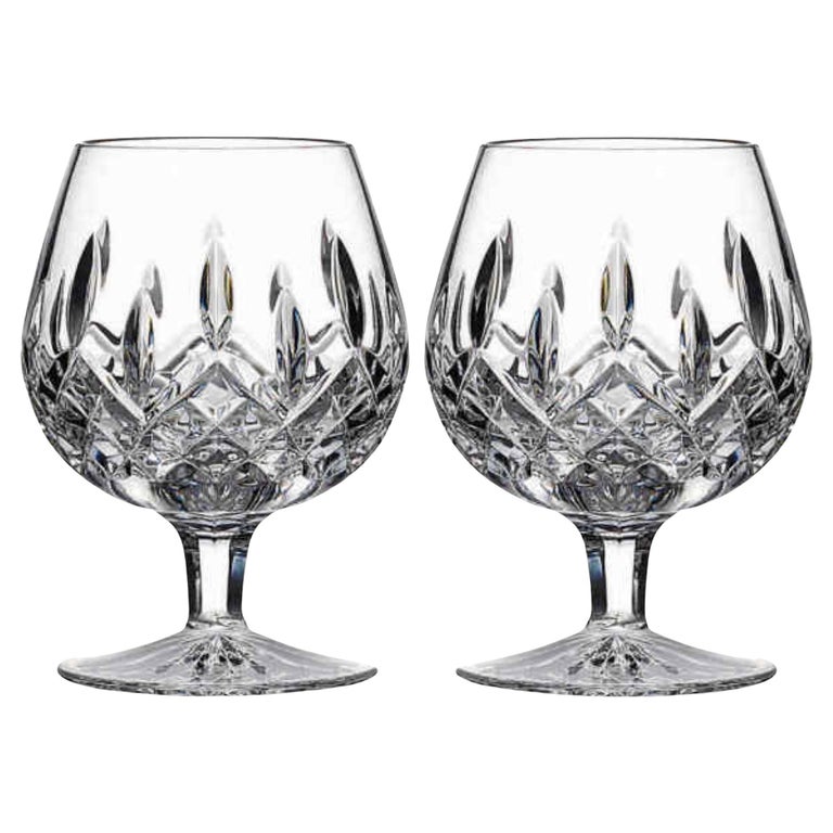 Ein Paar BrandyGläser aus geschliffenem Kristall von Waterford Crystal