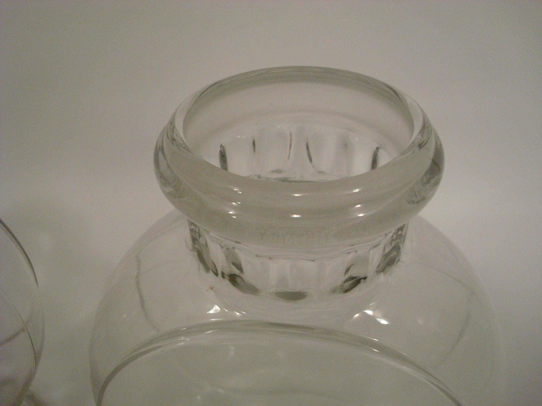 Art Glass Pair of Vintage Dakota Banjo Apothecary Candy Display Jar For Sale