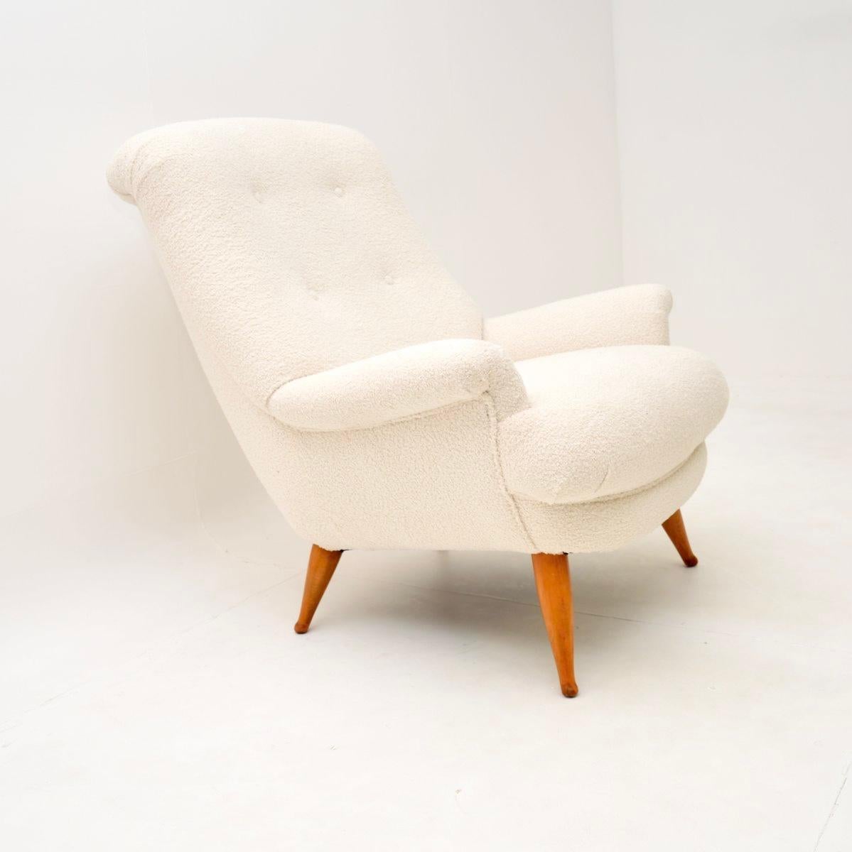 Milieu du XXe siècle Paire de fauteuils danois vintage par Berga Mobler en vente