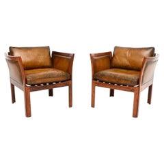 Paire de fauteuils vintage danois par Illum Wikkelso