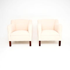 Pair of Vintage Danish Cabinetmaker Armchairs