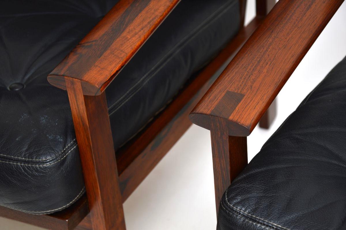 Paire de fauteuils danois vintage Capella par Illum Wikkelso en vente 4