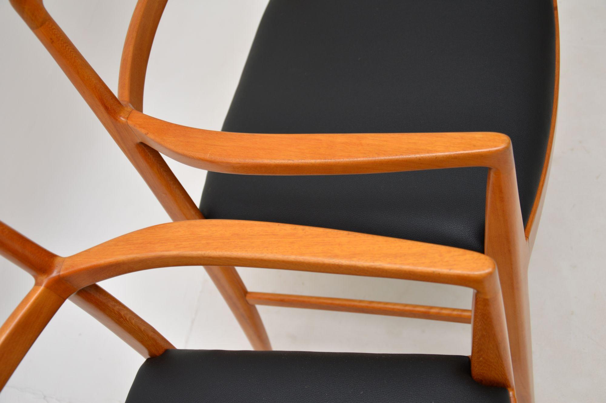 Paire de chaises de sculpteur danoises vintage par Arne Vodder pour Sibast en vente 2