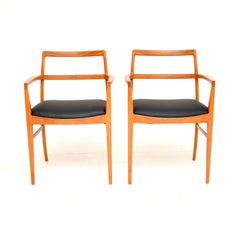 Pair of Vintage Danish Carver Chairs by Arne Vodder for Sibast