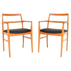 Pair of Vintage Danish Carver Chairs by Arne Vodder for Sibast
