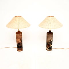 Ein Paar dänische Vintage-Keramik-Tischlampen von Conny Walther