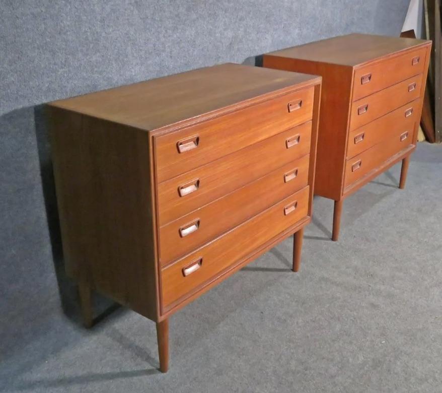 20th Century Pair of Vintage Danish Dressers