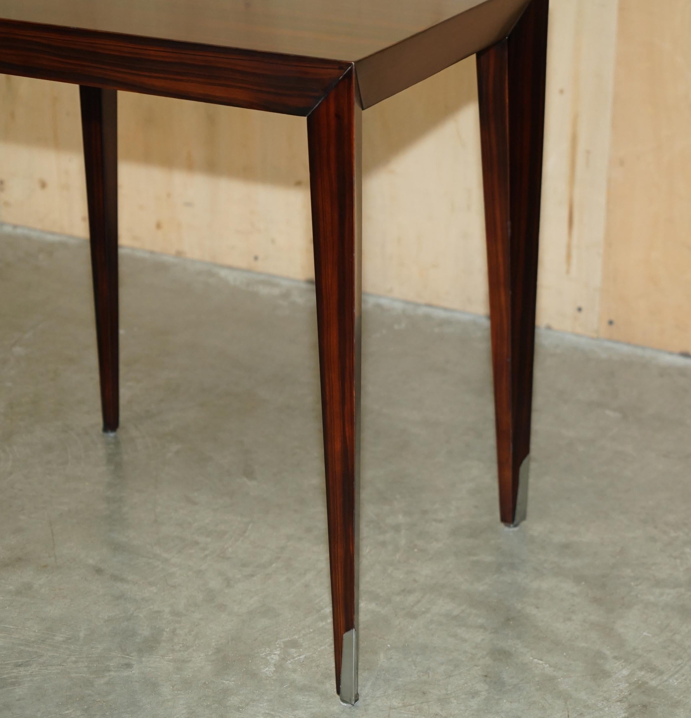 PAIR OF ViNTAGE DANISH MACASSAR EBONY SIDE END TABLES ATTRIBUTED SEVERIN HANSEN For Sale 2