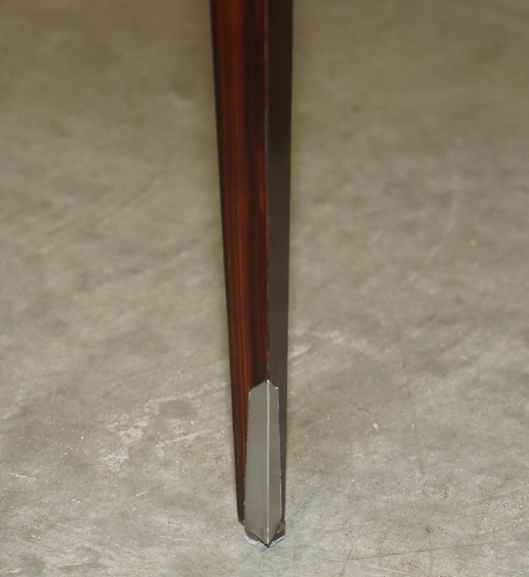 PAIR OF ViNTAGE DANISH MACASSAR EBONY SIDE END TABLES ATTRIBUTED SEVERIN HANSEN For Sale 3