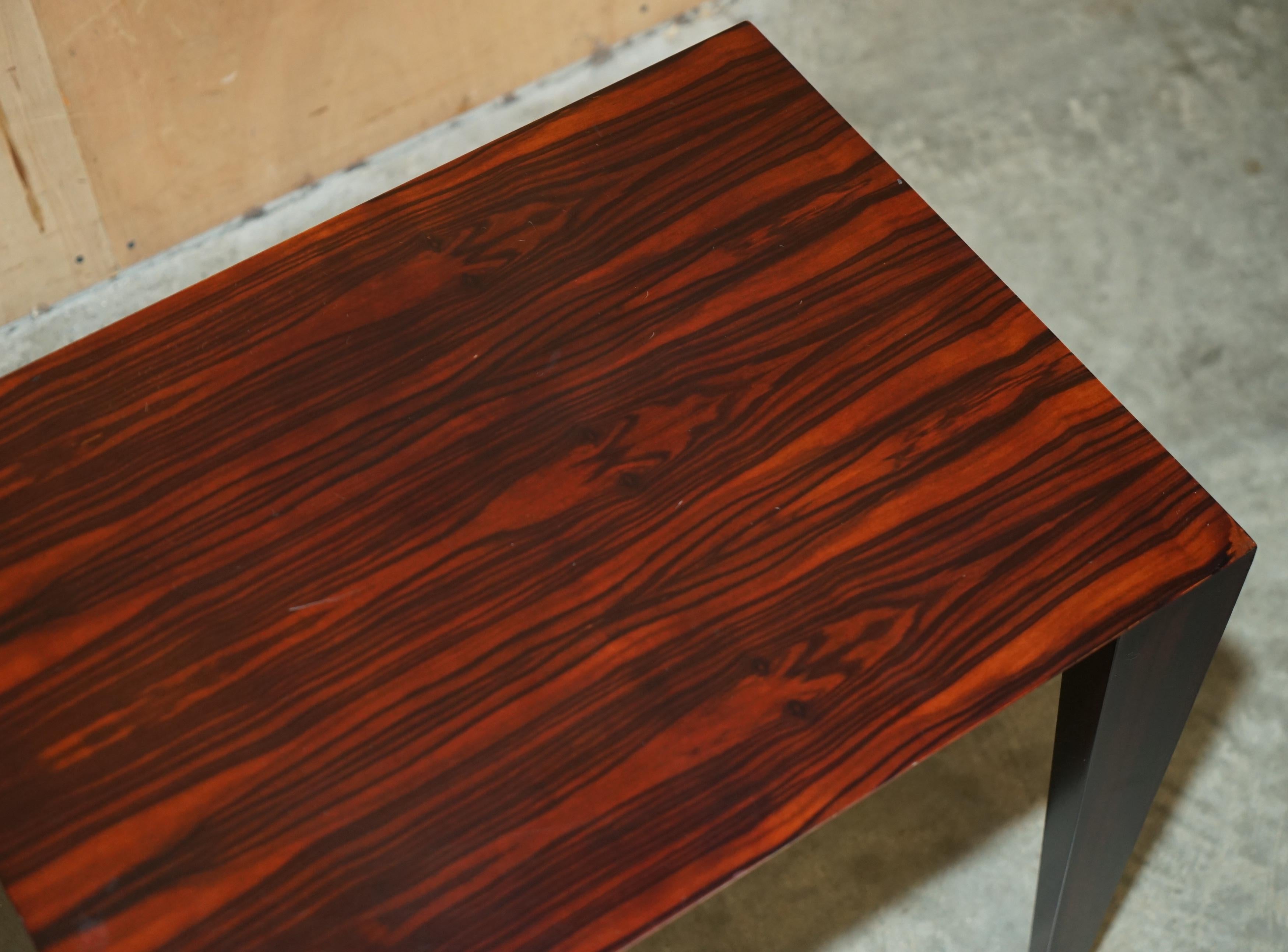 PAIR OF ViNTAGE DANISH MACASSAR EBONY SIDE END TABLES ATTRIBUTED SEVERIN HANSEN For Sale 9