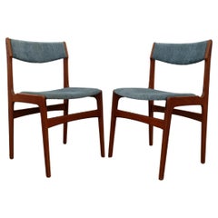Pair of Used Danish Mid Century Modern Erik Buch Dining Chairs