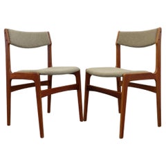 Pair of Vintage Danish Mid Century Modern Erik Buch Dining Chairs