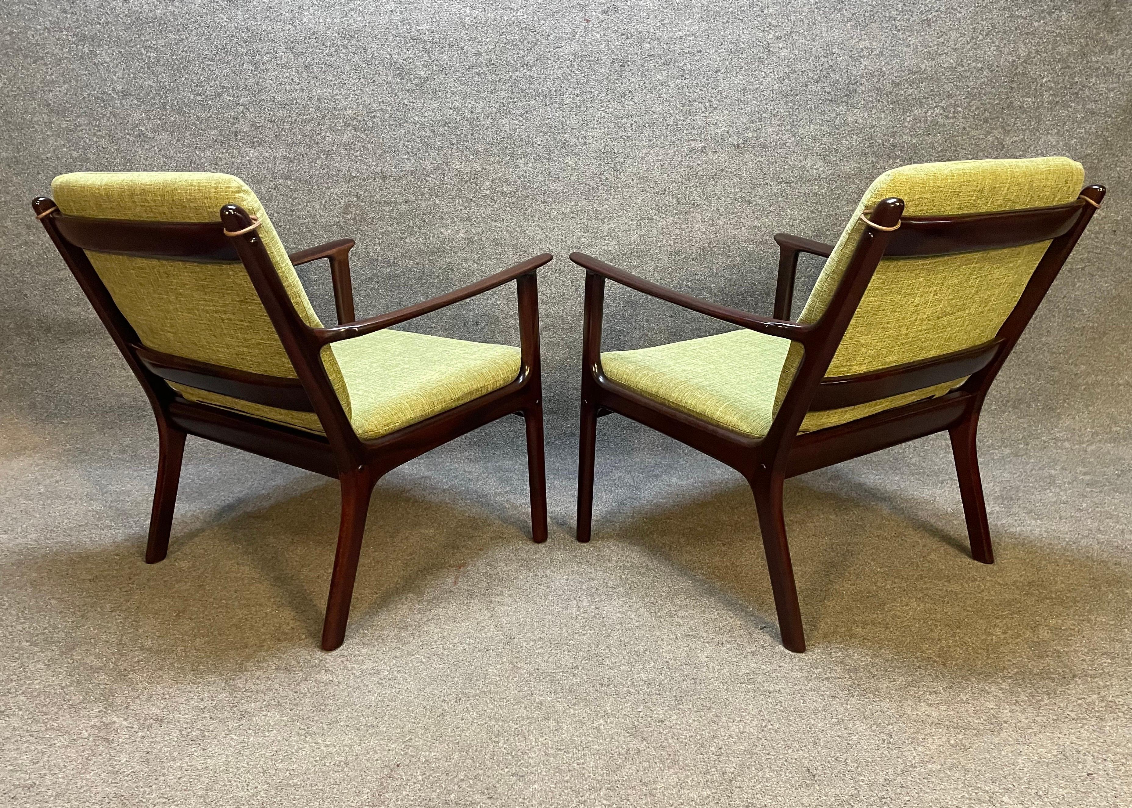 Pair of Vintage Danish Mid-Century Modern Lounge Chair 