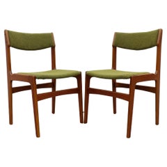 Pair of Vintage Danish Modern Dining Chairs by Erik Buch