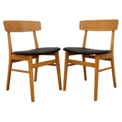 Pair of Vintage Danish Modern Dining Chairs by Farstrup
