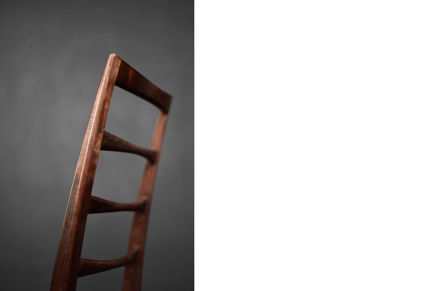 Pair of Vintage Danish Modern Lis Chairs in Rosewood & Leather by Niels Koefoed  8