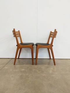 Pair of Vintage Danish Modern Oak Dining Chairs by Korup