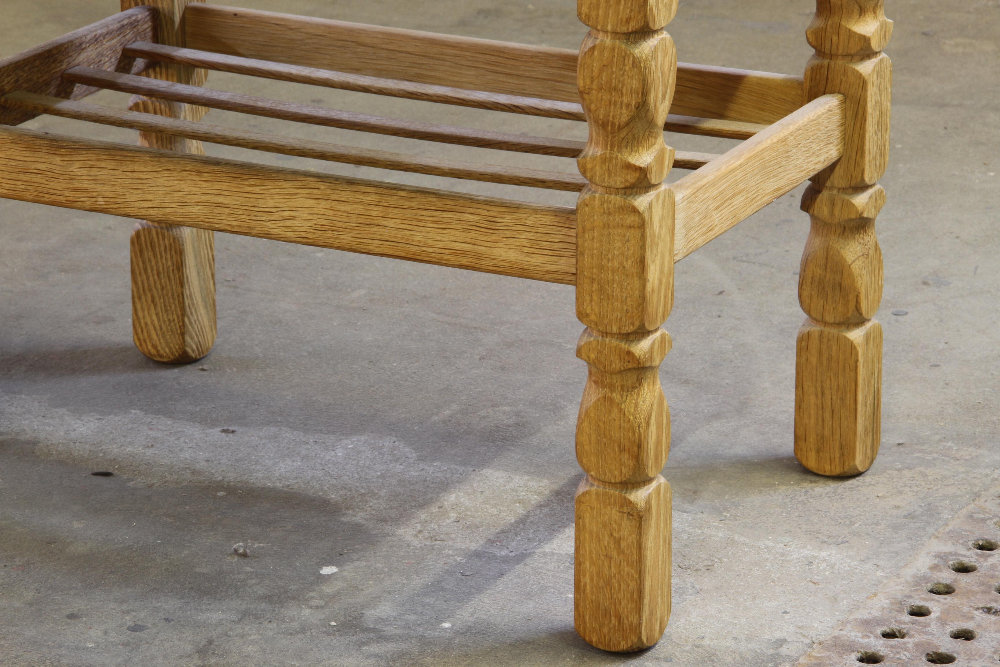 Coppia di comodini d'epoca in Oak Oak con. Cassetto e ripiano, stile Kjærnulf, anni '70 in vendita 7