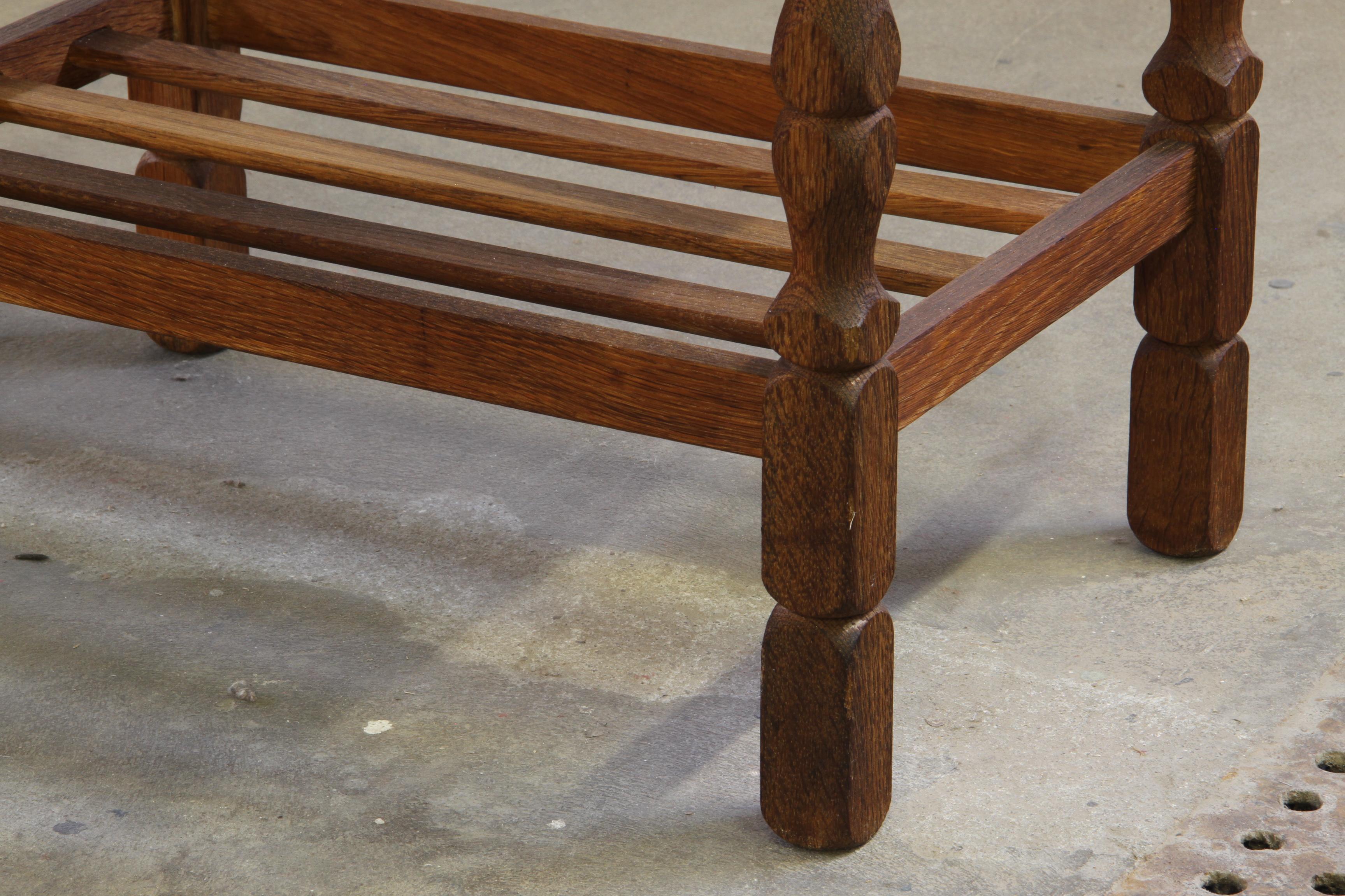 Coppia di comodini d'epoca in Oak Oak con. Cassetto e ripiano, stile Kjærnulf, anni '70 in vendita 2