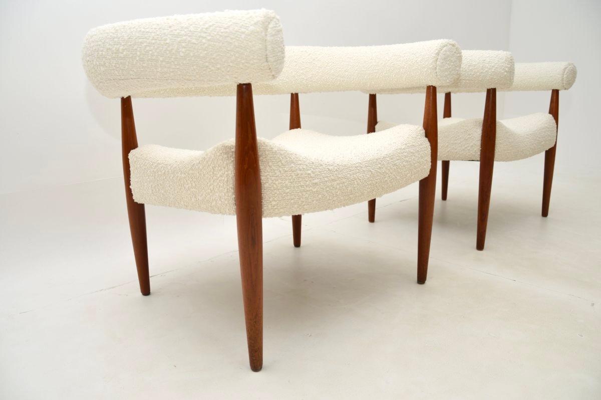 Laine Paire de chaises à anneaux vintage danoises par Nanna Ditzel pour Kolds Savvaerk en vente