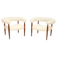 Pair of Vintage Danish Ring Chairs by Nanna Ditzel for Kolds Savvaerk