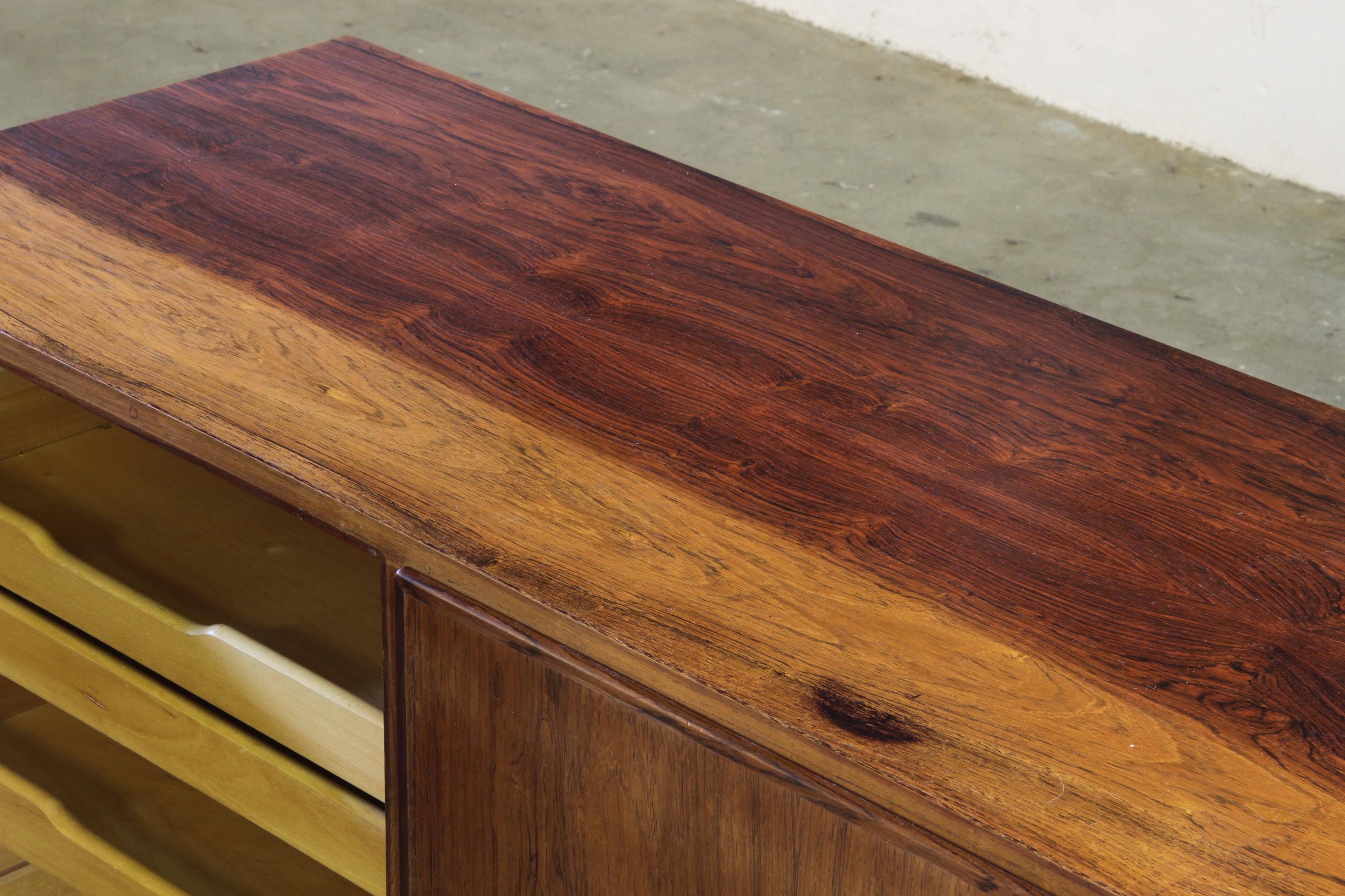 Pair of Vintage Danish Rosewood Sideboards by Poul Hundevad - Hundevad &Co 1960s For Sale 15