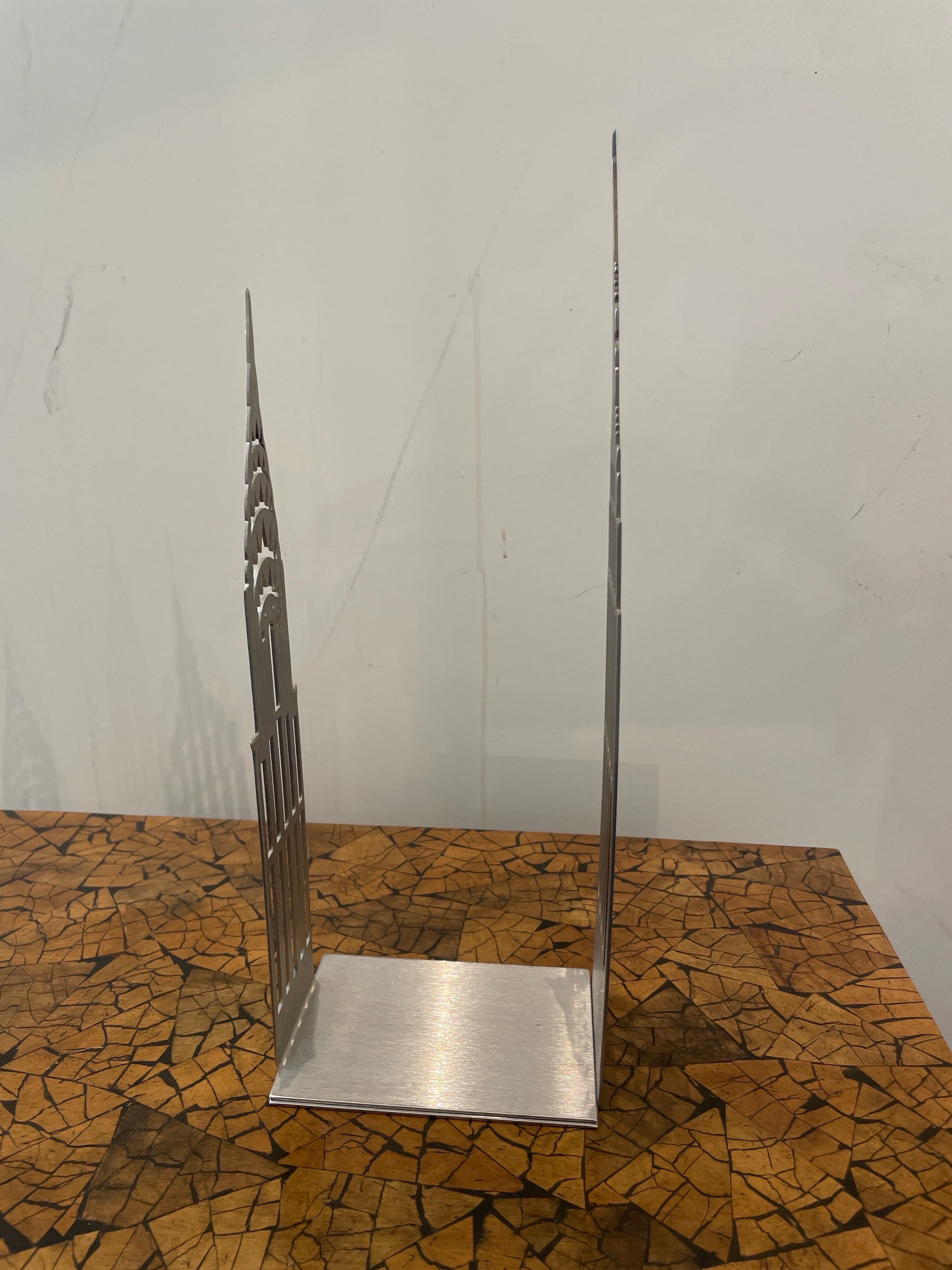 Pair of Vintage Deco Style Skyscraper Bookends For Sale 1