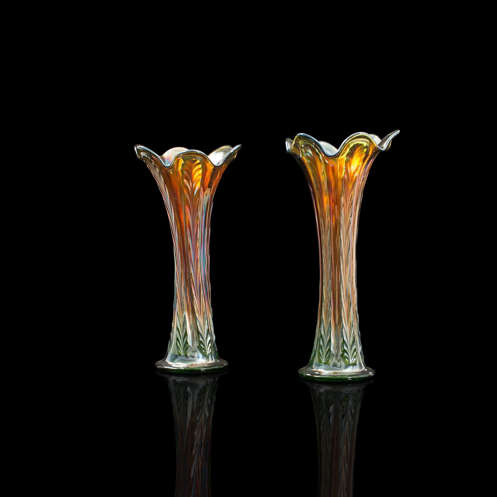 carnival glass vases