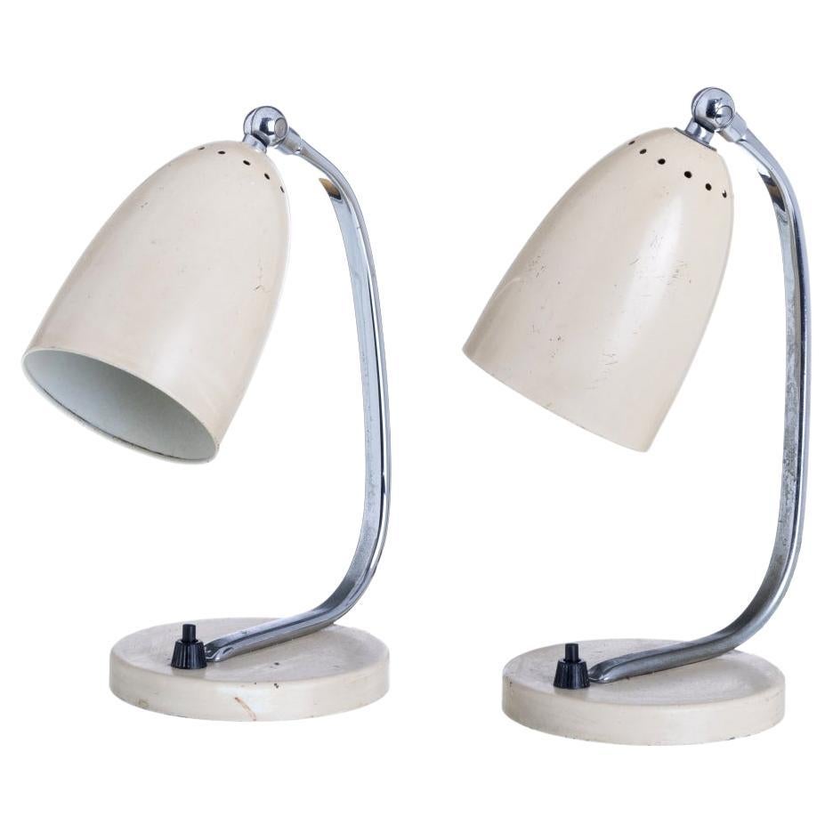 PAIRE DE LAMPES DE BUREAU VINTAGE  L'Europe du 20e siècle en vente