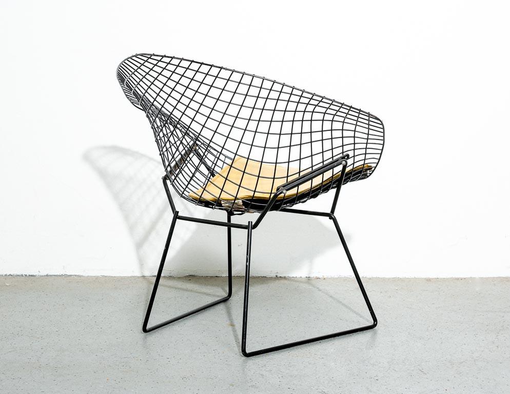 Pair of Vintage Diamond Chairs by Harry Bertoia for Knoll 1