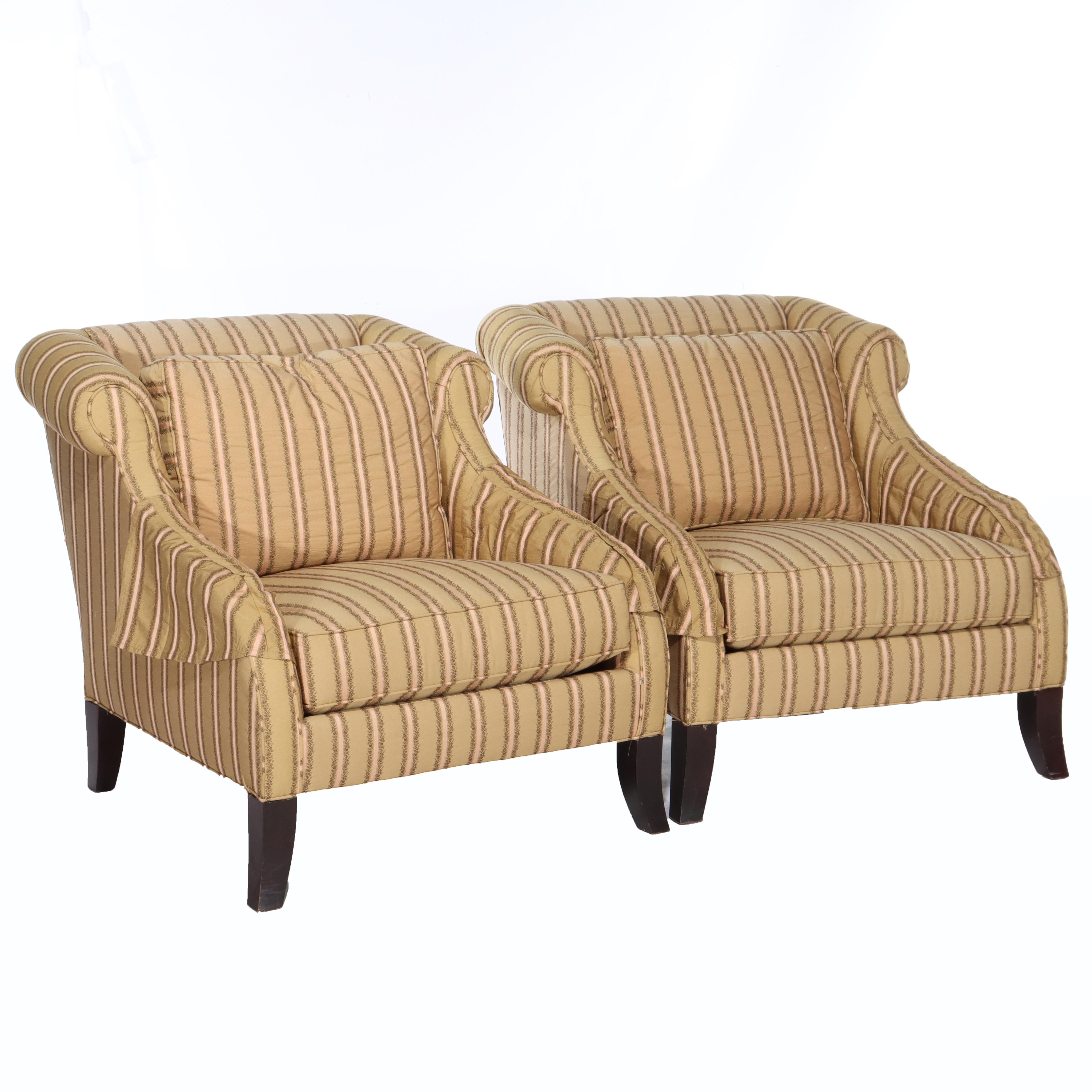 Pareja de sillones de salón Vintage Drexel Heritage 20thC siglo XX en venta