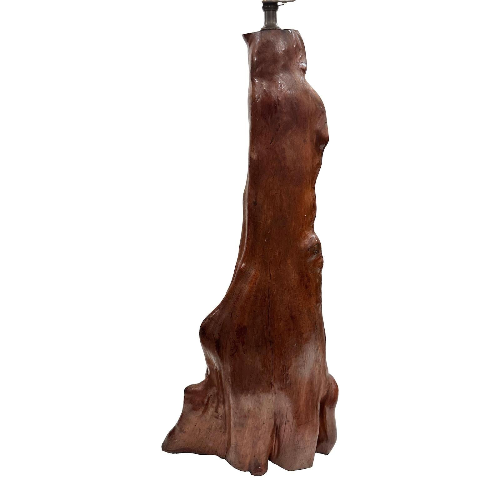 italien Paire de lampes vintage en bois flotté en vente