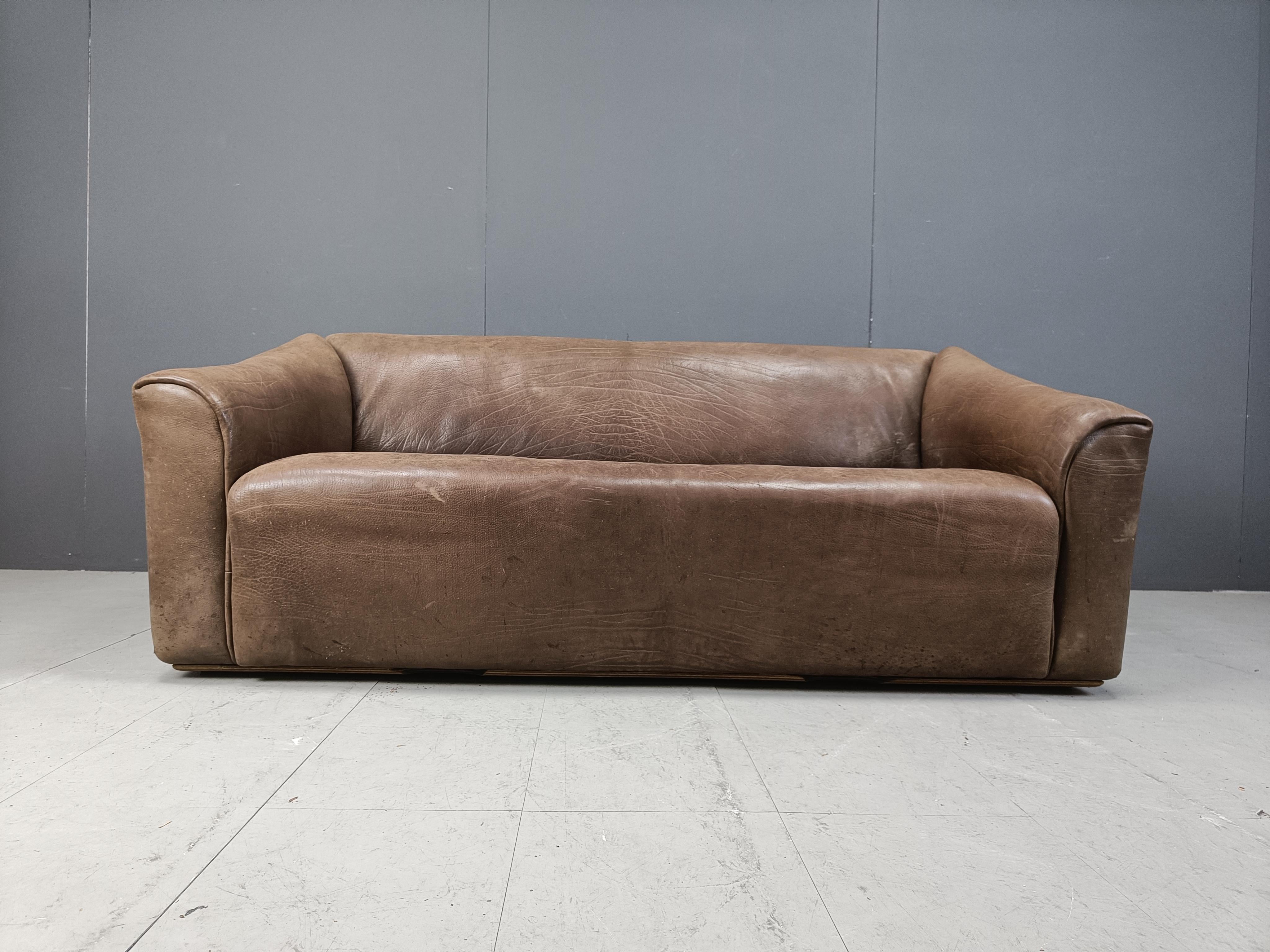 Pair of vintage DS47 sofa by Desede, 1970s 5